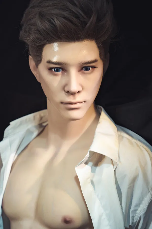 Muscular Silicone Head Male Sex Doll Torso Ronin Realing Doll Male Sex Toys
