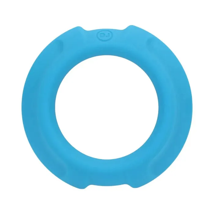 OptiMALE FlexiSteel Silicone Metal Core Cock Ring 43 mm Blue Doc Johnson Male Sex Toys