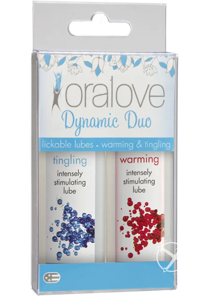 Oralove Oralove Dynamic Duo Lickable Warming and Tingling Lubricant Vibrators