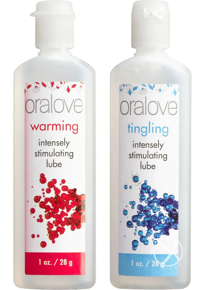 Oralove Oralove Dynamic Duo Lickable Warming and Tingling Lubricant Vibrators