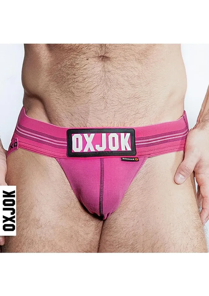 Oxballs Slingjock Slider Jock Strap Pink Sky Vibrators