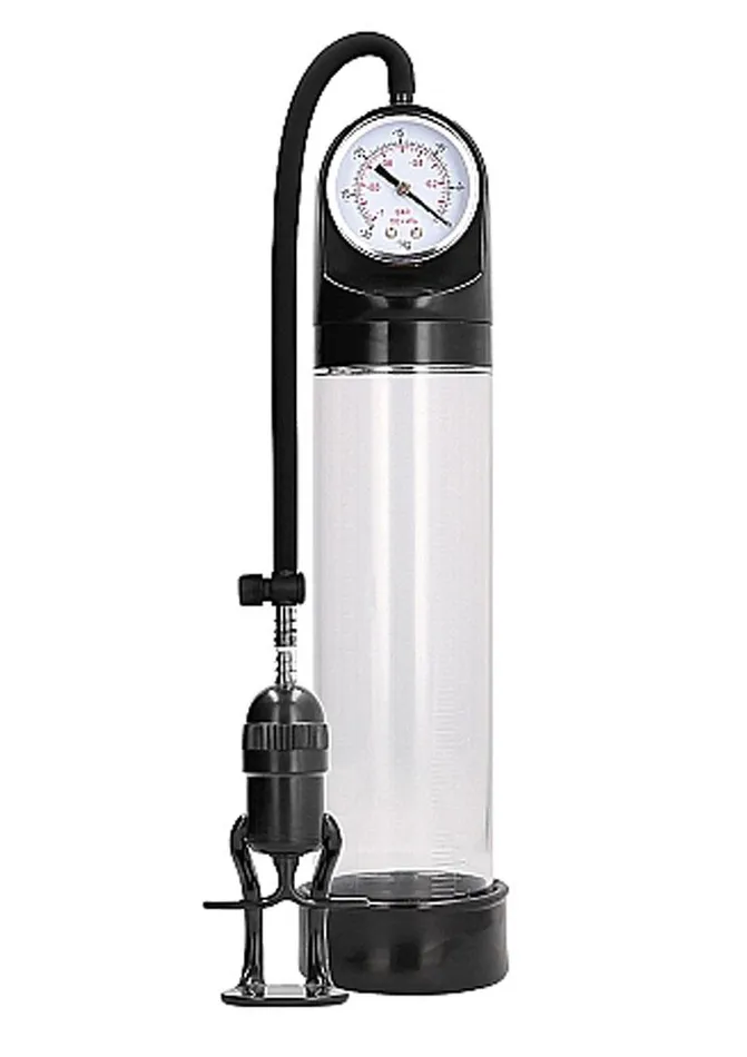 Pumped Male Sex Toys Pumped By Shots Deluxe Penis Pump with Advanced Psi Gauge