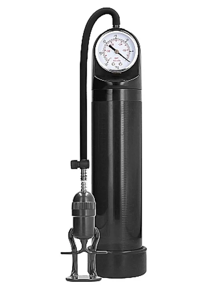 Pumped Male Sex Toys Pumped By Shots Deluxe Penis Pump with Advanced Psi Gauge