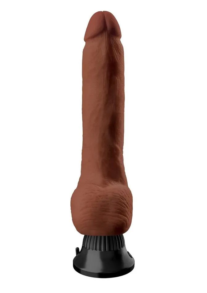 Real Feel Deluxe Female Sex Toys Real Feel Deluxe No 5 Wallbanger Vibrating Dildo with Balls