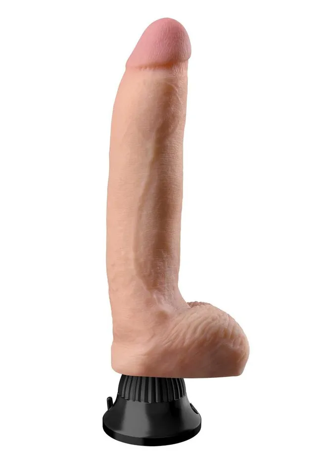 Real Feel Deluxe Female Sex Toys Real Feel Deluxe No 5 Wallbanger Vibrating Dildo with Balls