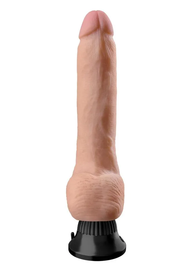 Real Feel Deluxe Female Sex Toys Real Feel Deluxe No 5 Wallbanger Vibrating Dildo with Balls