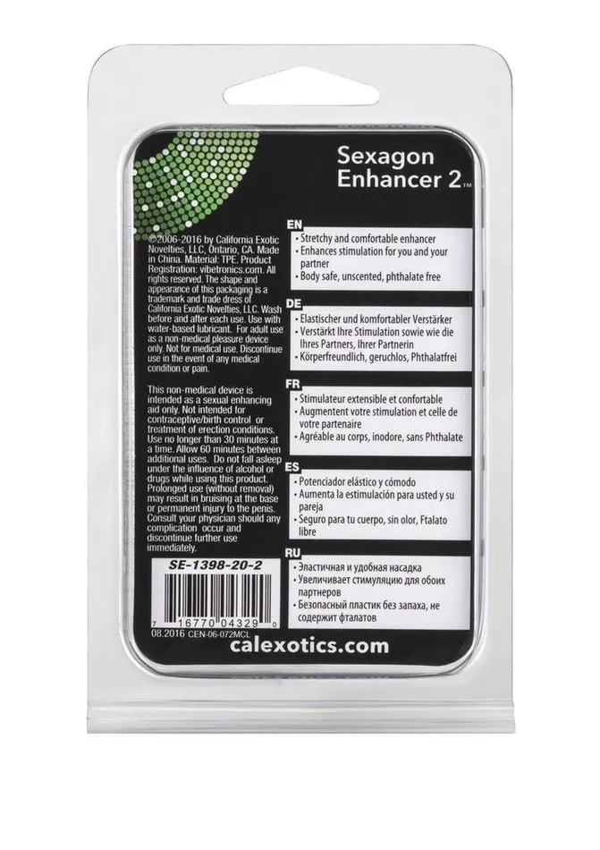 Rings Male Sex Toys Sexagon Enhancer 2 Cock Ring