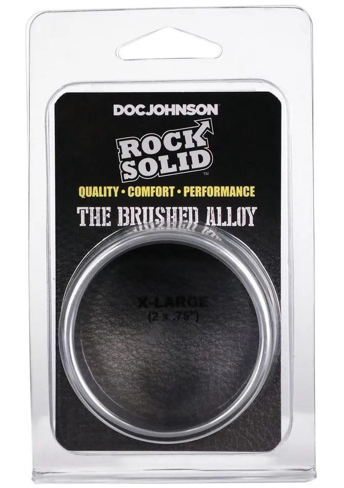 Rock Solid Male Sex Toys Rock Solid Brushed Alloy Aluminum Cock Ring