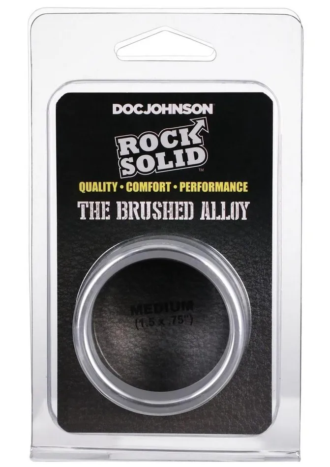 Rock Solid Male Sex Toys Rock Solid Brushed Alloy Aluminum Cock Ring