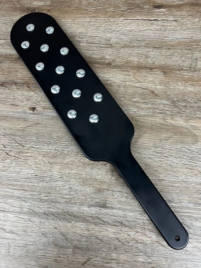 Ballisticmetal Anal Black Beauty Spanking Paddle in Anodized Aluminum