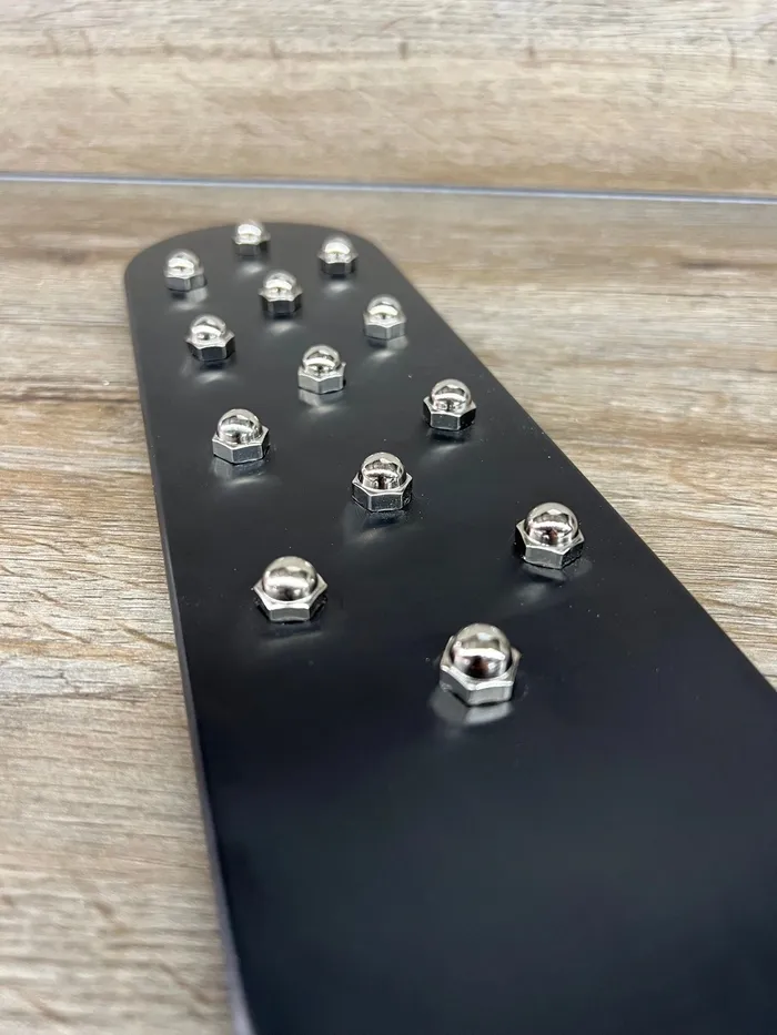 Ballisticmetal Anal Black Beauty Spanking Paddle in Anodized Aluminum
