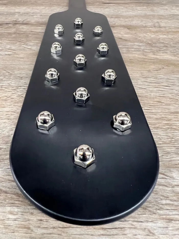 Ballisticmetal Anal Black Beauty Spanking Paddle in Anodized Aluminum