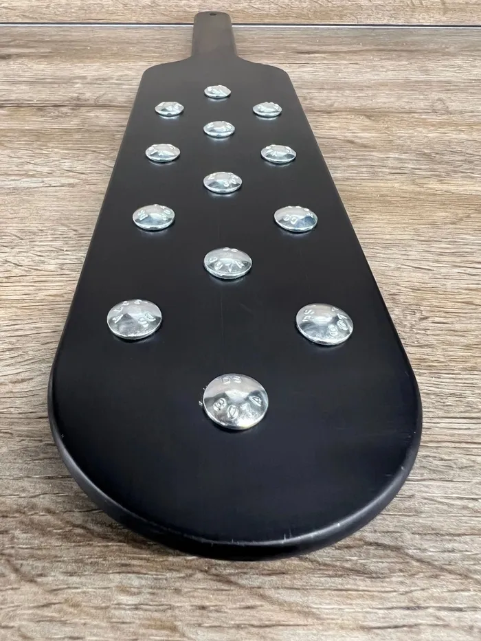 Ballisticmetal Anal Black Beauty Spanking Paddle in Anodized Aluminum
