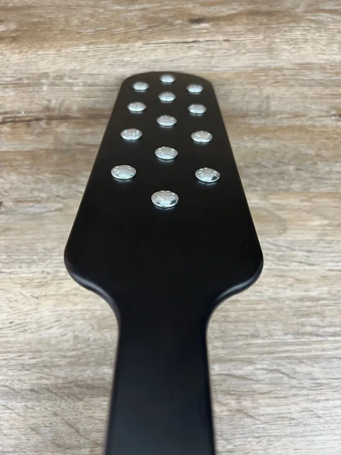 Ballisticmetal Anal Black Beauty Spanking Paddle in Anodized Aluminum