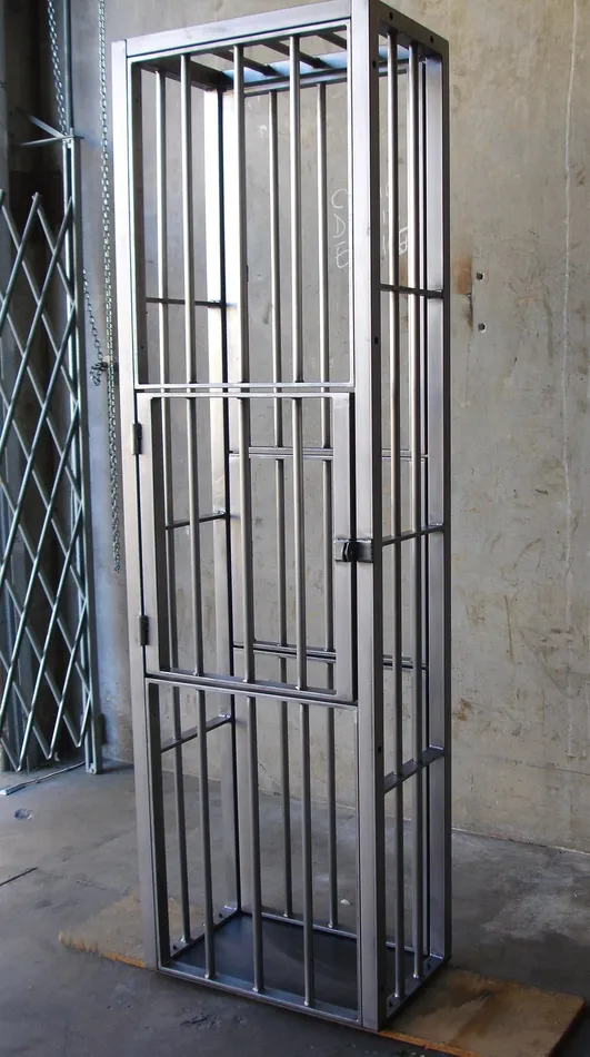 Ballisticmetal Male Sex Toys Jail Cell Upright Steel Bondage Slave Cage