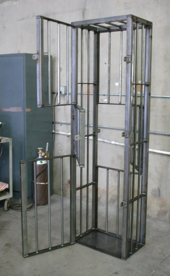 Ballisticmetal Male Sex Toys Jail Cell Upright Steel Bondage Slave Cage
