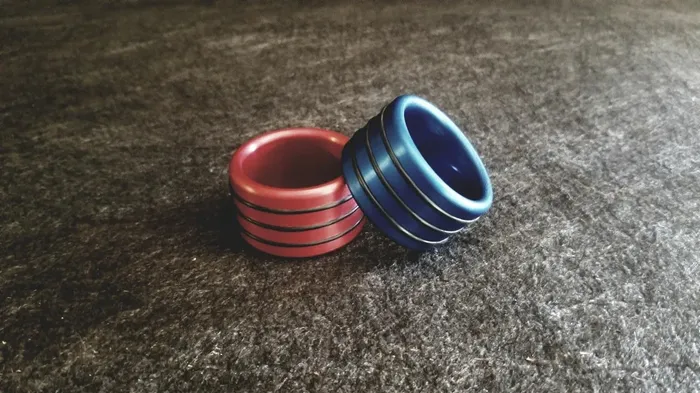 Ballisticmetal Male Sex Toys Triple Accent Band Style Glans Ring in Anodized Aluminum Ballisticmetal Male Sex Toys Triple Accent Band Style Glans Ring in Anodized Aluminum