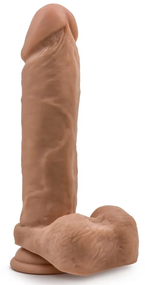 Blush Novelties Female Sex Toys Dr Skin Silicone Dr Julian 9 Inch Dildo With Suction Cup Mocha