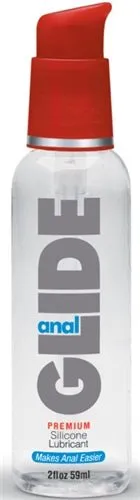 Body Action Anal Glide Silicone Lubricant 2 Oz Pump Bottle Anal