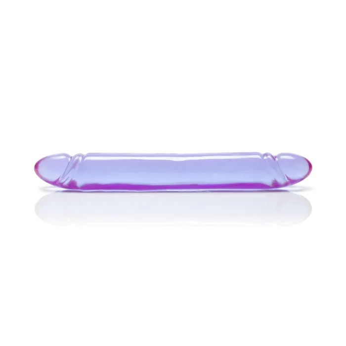 CalExotics Dildos Reflective Gel Smooth Double Dong Purple