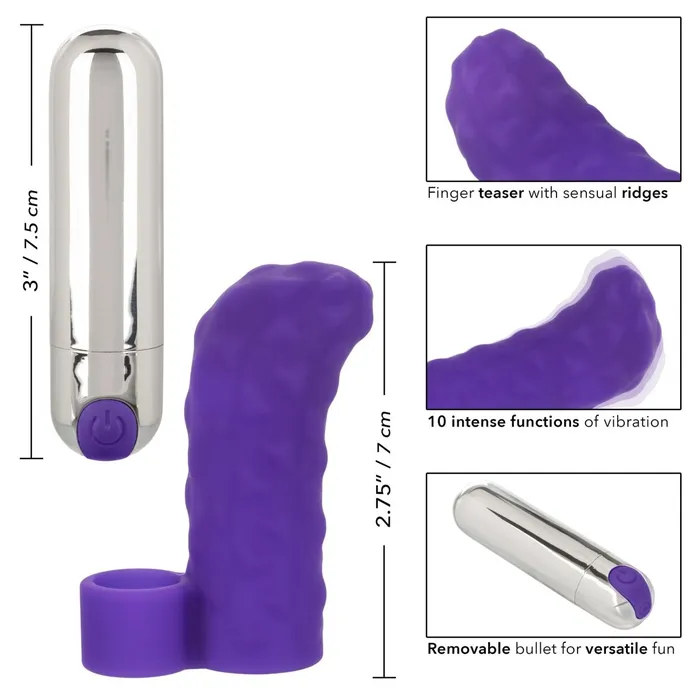 CalExotics Female Sex Toys Intimate Play Rechargeable Finger Teaser