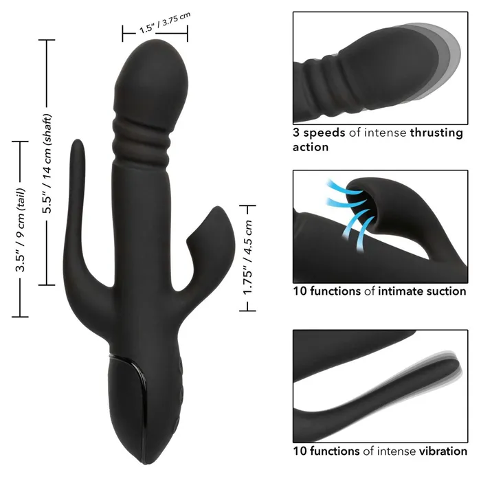 CalExotics Vibrators Iii Triple Euphoria Black CalExotics Vibrators Iii Triple Euphoria Black