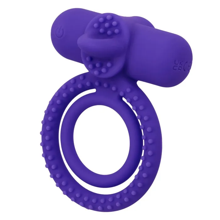 CalExotics Vibrators Silicone Rechargeable Dual Climaxer Purple