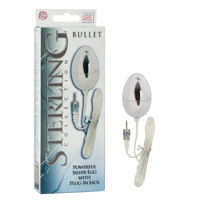 CalExotics Vibrators Sterling Collection Silver Egg