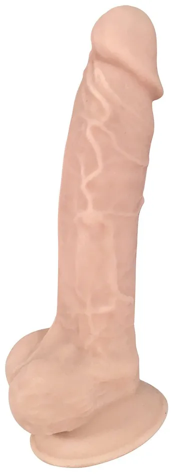 Dildos Curve Toys 7 Inch Fleshstixxx Silicone Dildo With Balls Vanilla