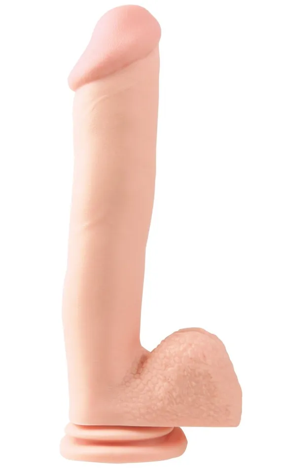 Dildos Pipedream Basix Rubber Works 12 Inch Dong With Suction Cup Light