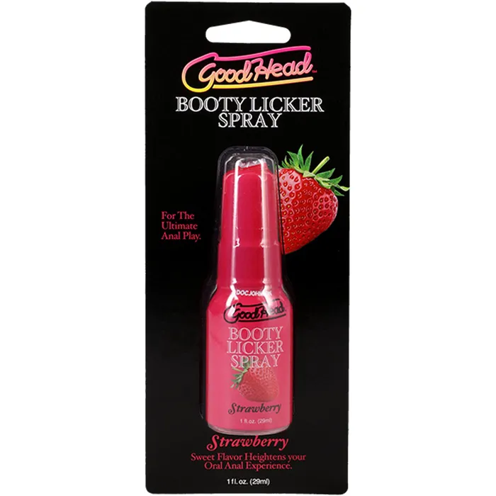 Doc Johnson Goodhead Booty Licker Spray Strawberry 1 Fl Male Sex Toys
