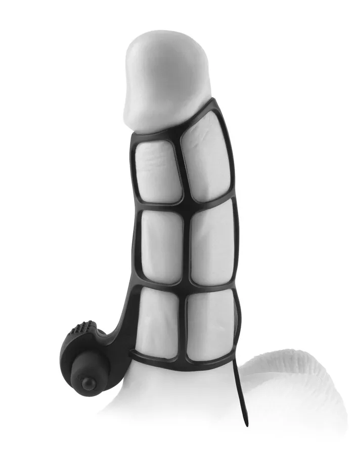 Fantasy XTensions Deluxe Silicone Power Cage Black Pipedream Male Sex Toys