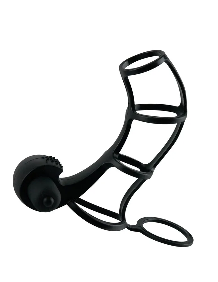 Fantasy XTensions Deluxe Silicone Power Cage Black Pipedream Male Sex Toys