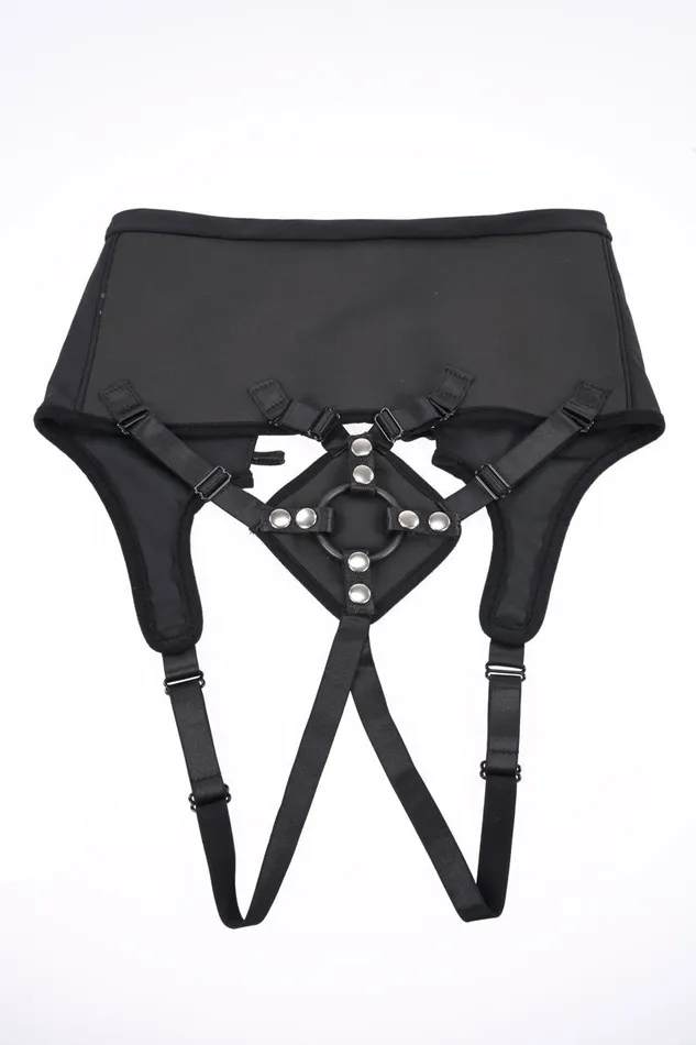 Female Sex Toys High Waisted Corset Strap on Black Sportsheets