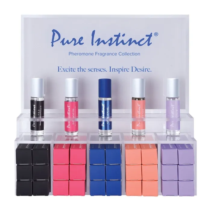 Female Sex Toys Pure Instinct Pheromone Perfume Oil Roll on 102 ml Acrylic Display With Testers and Product 36 Pieces Classic Brands Female Sex Toys Pure Instinct Pheromone Perfume Oil Roll on 102 ml Acrylic Display With Testers and Product 36 Pieces Classic Brands