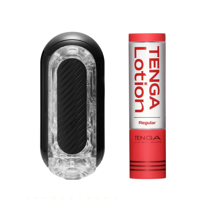 FLIP ZERO GRAVITY BLACK Lotion Bundle TENGA STORE EUROPE Anal