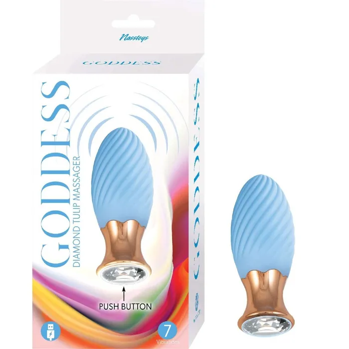 Goddess Diamond Tulip Massager Blue Nasstoys Vibrators