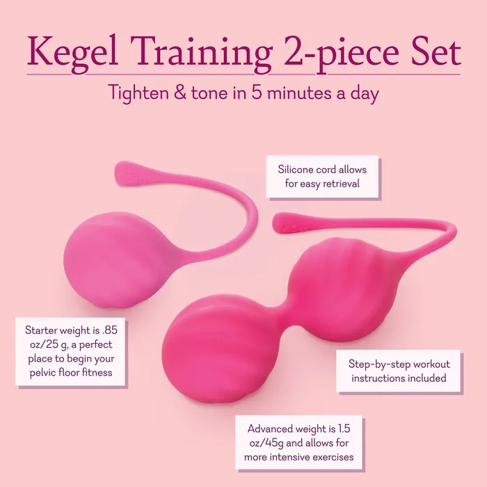 Kegel Training 2Piece Set NEW Pure Romance By Val Female Sex Toys
