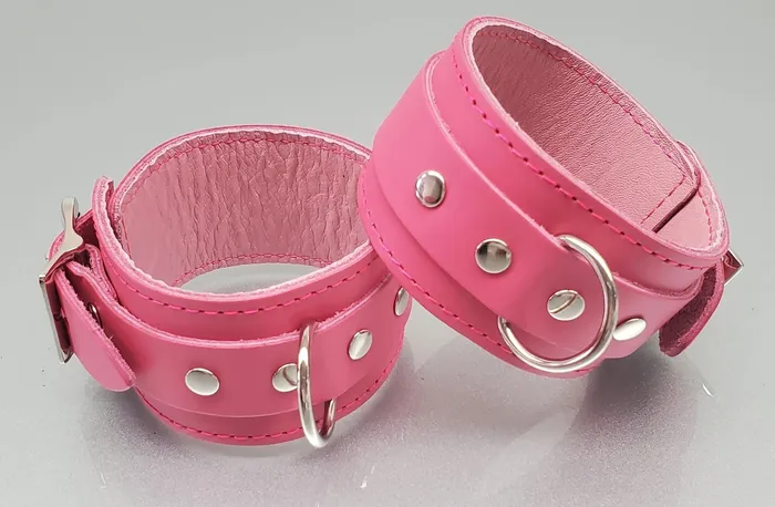 Leather Wrist Arm Restraint Cuffs Ballisticmetal Restraints