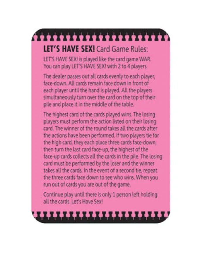 Little Genie Couples Lets Have Sex Card Game