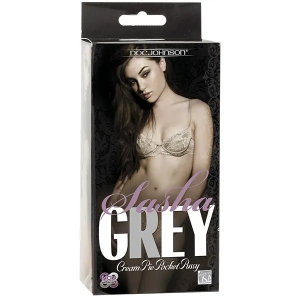 Male Sex Toys Doc Johnson Sasha Grey Ultraskyn Cream Pie Pussy Pocket