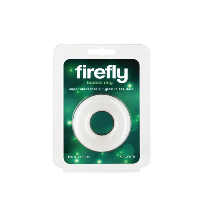 Male Sex Toys nsnovelties Firefly Bubble Ring Large White