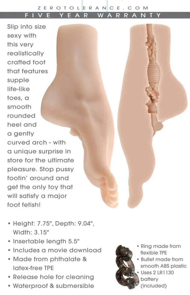Male Sex Toys Zero Tolerance Pussy Footin Light