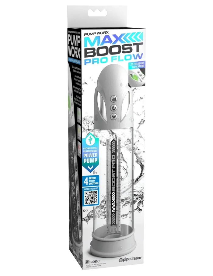Max Boost Pro Flow Whiteclear Pipedream Male Sex Toys