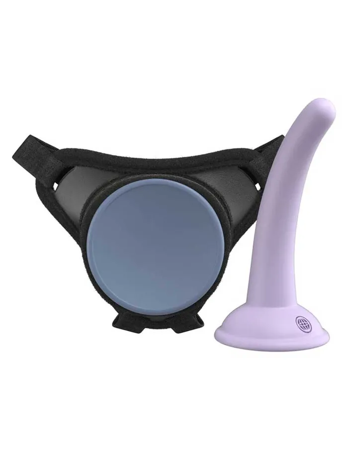 Pipedream Anal Dillio Platinum Body Dock Se Pegging Kit 5 Inch Purple