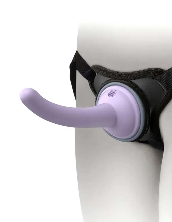 Pipedream Anal Dillio Platinum Body Dock Se Pegging Kit 5 Inch Purple
