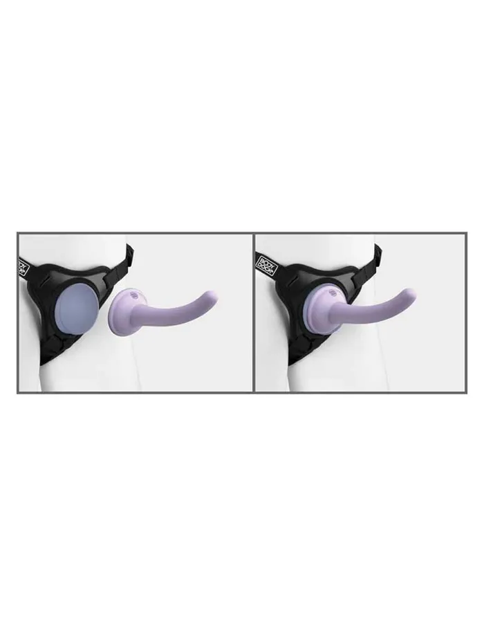 Pipedream Anal Dillio Platinum Body Dock Se Pegging Kit 5 Inch Purple