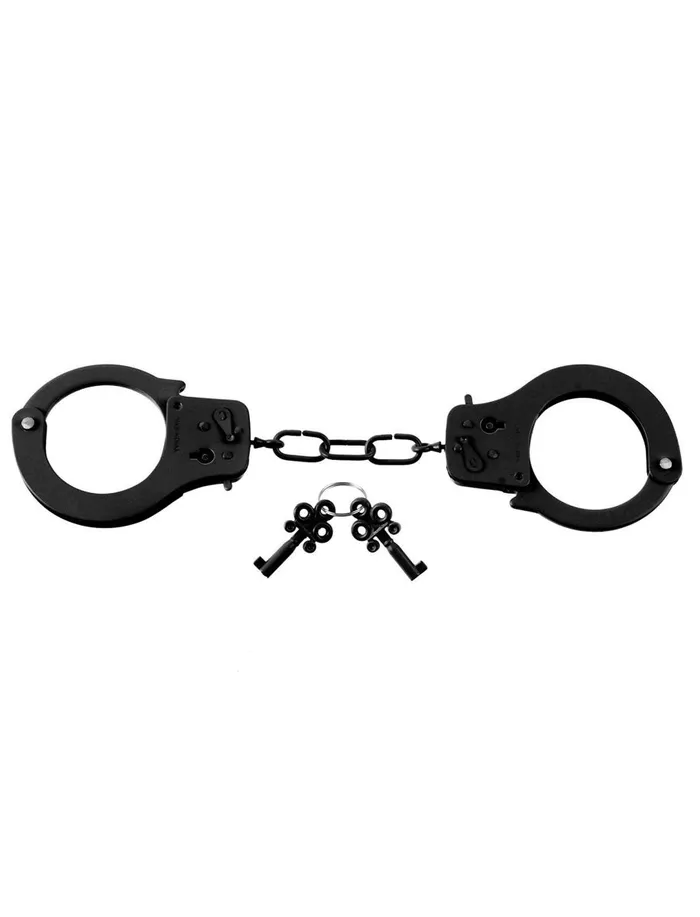 Pipedream Couples Fetish Fantasy Series Designer Metal Handcuffs Black