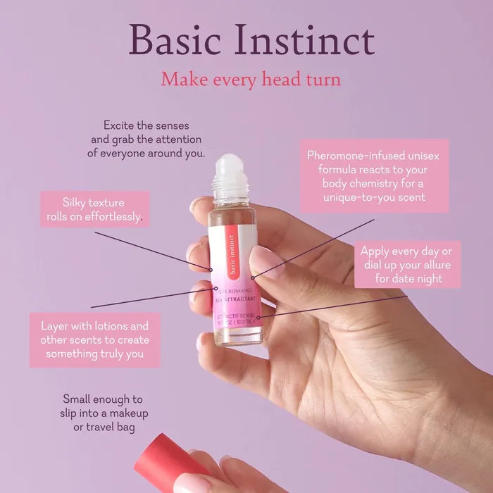 Pure Romance By ValGina Female Sex Toys Basic Instinct Pheromone Roll On Perfume