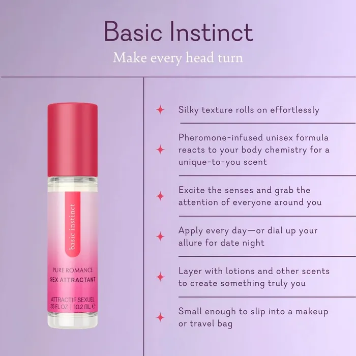 Pure Romance By ValGina Female Sex Toys Basic Instinct Pheromone Roll On Perfume